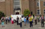 Save Boddan Lodge Over 60s Club protest at Salford Civic Centre